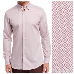 Ermenegildo Zegna Micro-Print Woven Sport Shirt